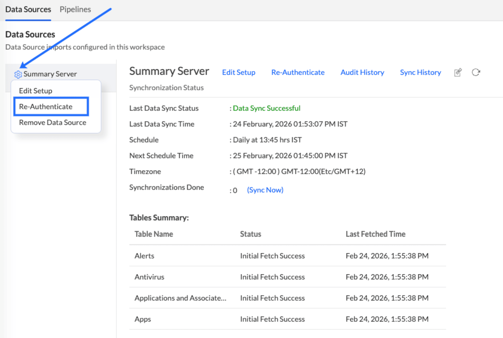 Integration with Endpoint Central Summary Server