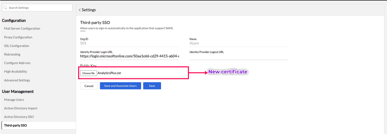 Supported Certificate Formats