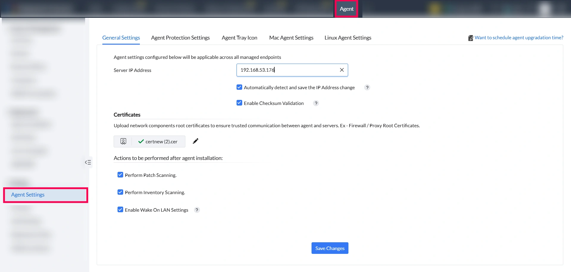 how to configure agent settings how to configure agent settings