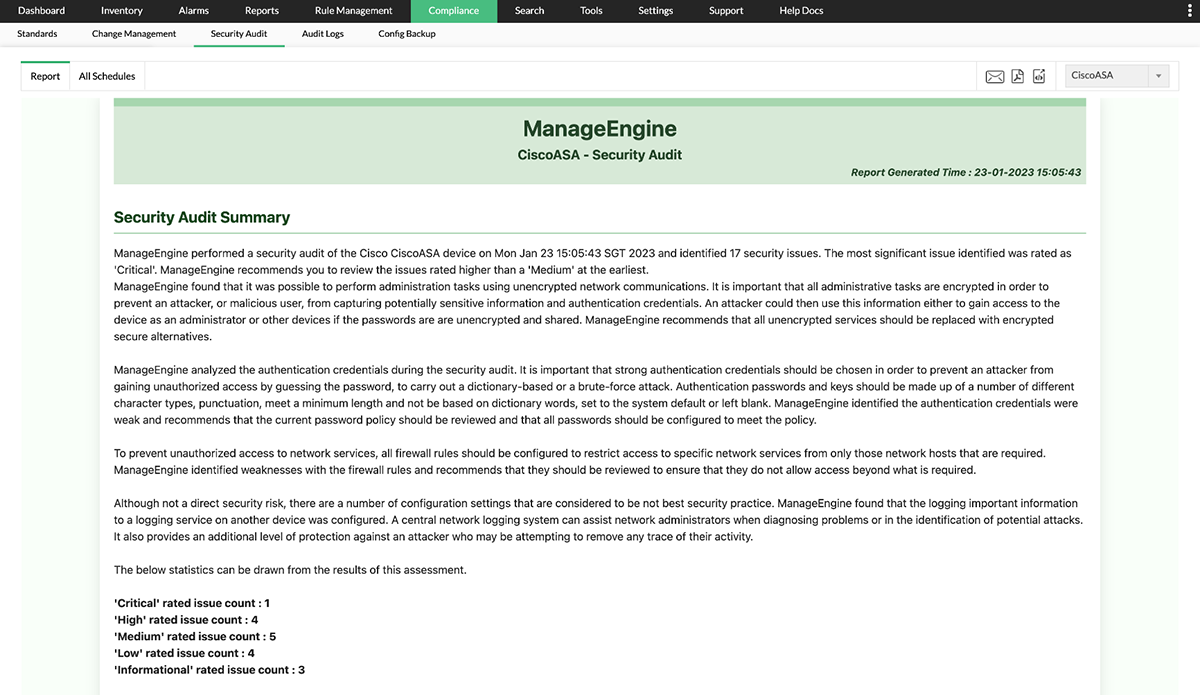 Cisco Firewall Analyzer Tool - ManageEngine Firewall Analyzer