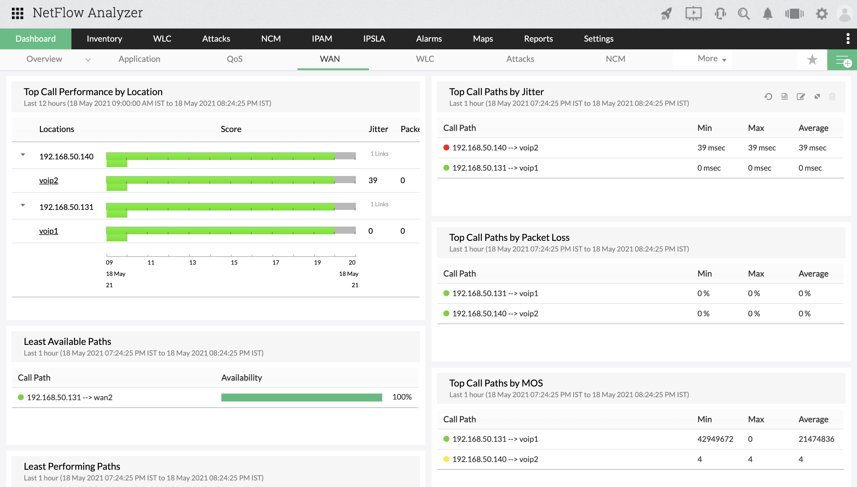 Enterprise Network Traffic Monitoring Software - ManageEngine NetFlow Analyzer