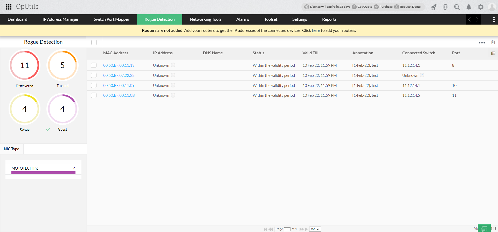 Scan Ports - ManageEngine OpUtils