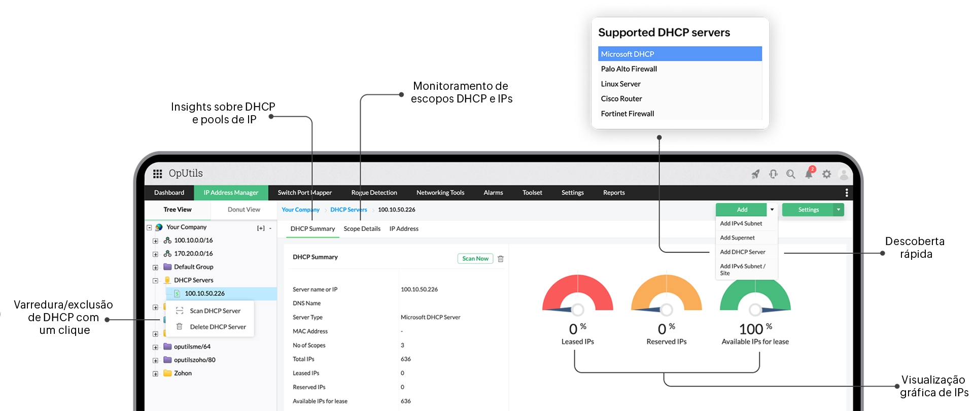 Monitoramento de DHCP