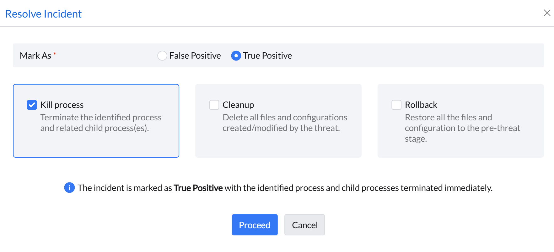 Post-detection ransomware neutralization