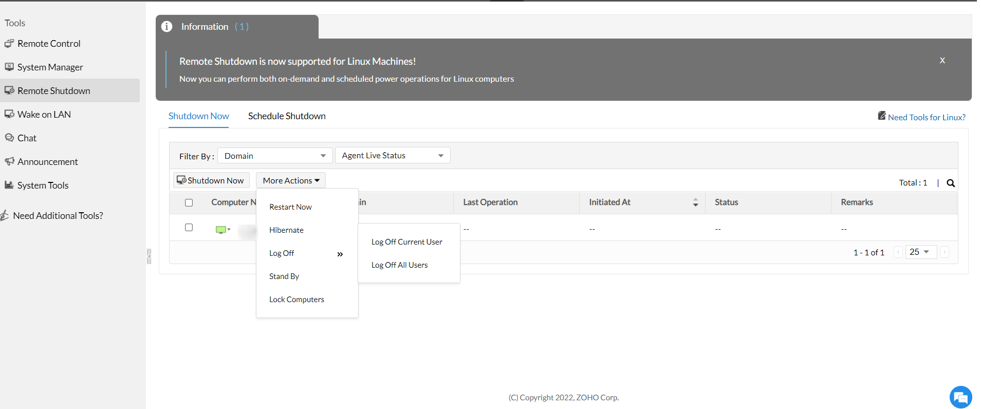 Remote Shutdown Software