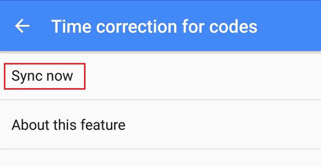 Google Authenticator sync now