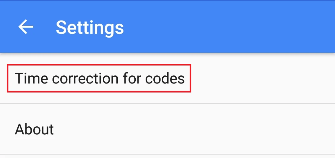 Google Authenticator time correction for codes