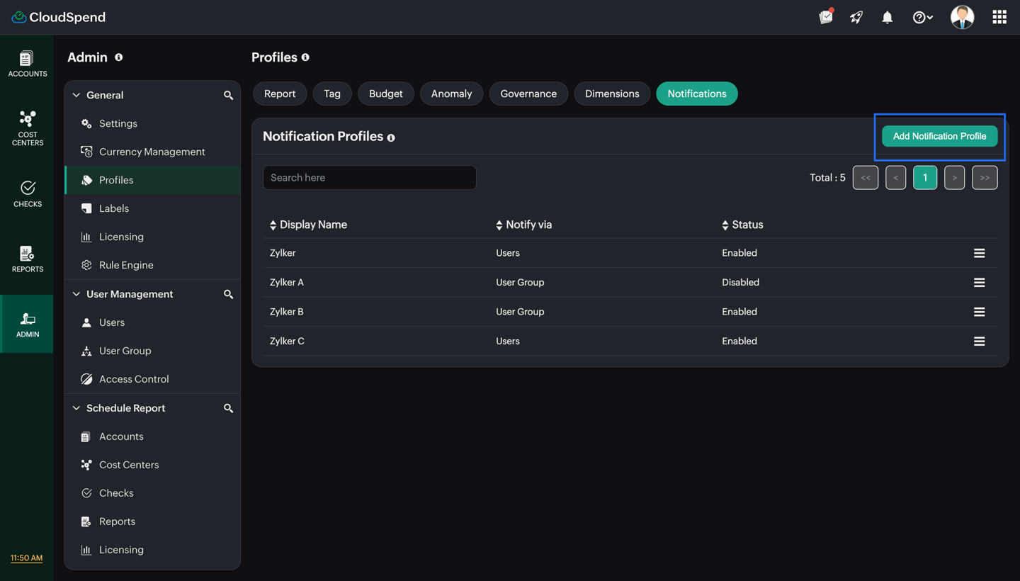notification-profile Notification Profiles