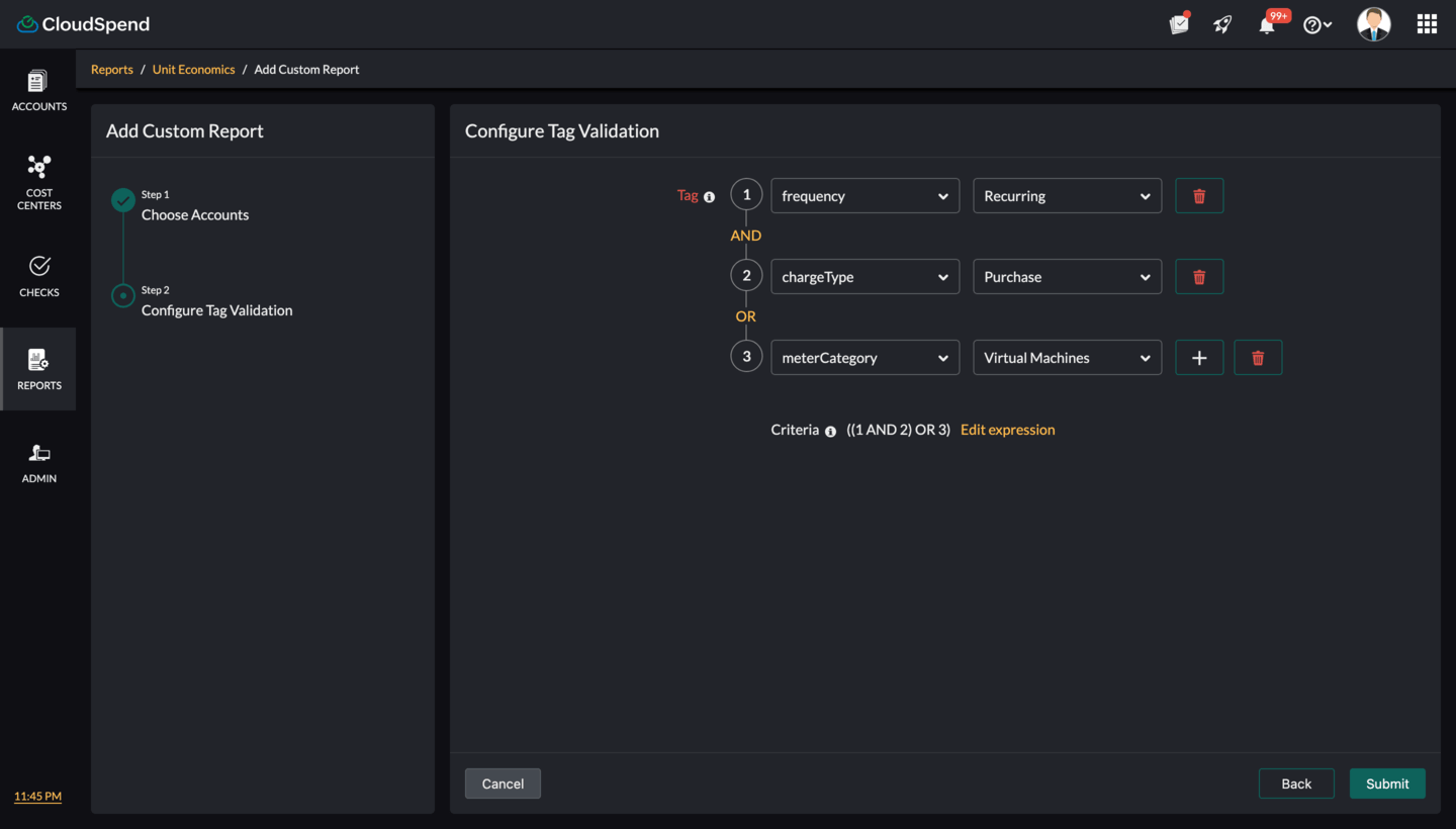 Configure Tag Validation