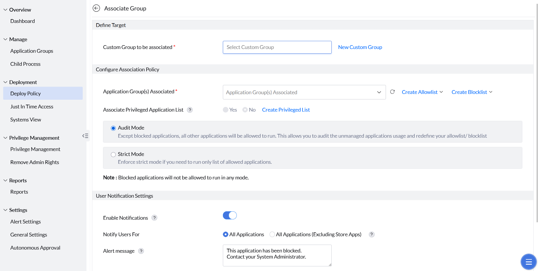 Associate App Group
