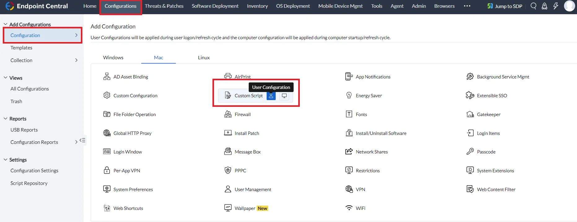 mac user custom script config navigation mac user custom script config navigation