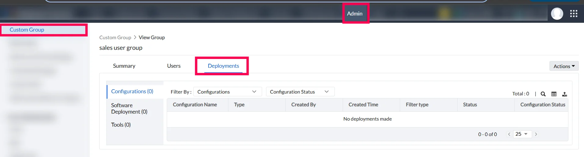 user-deployments User deployments