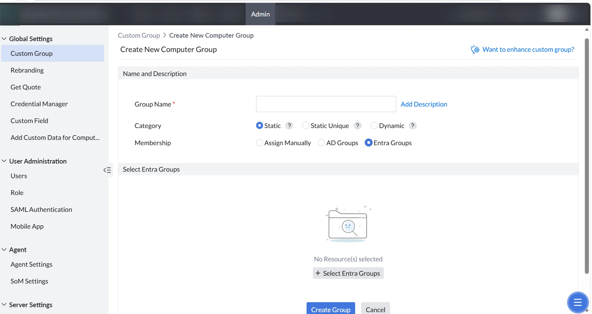 cg1 Entra group based Custom groups