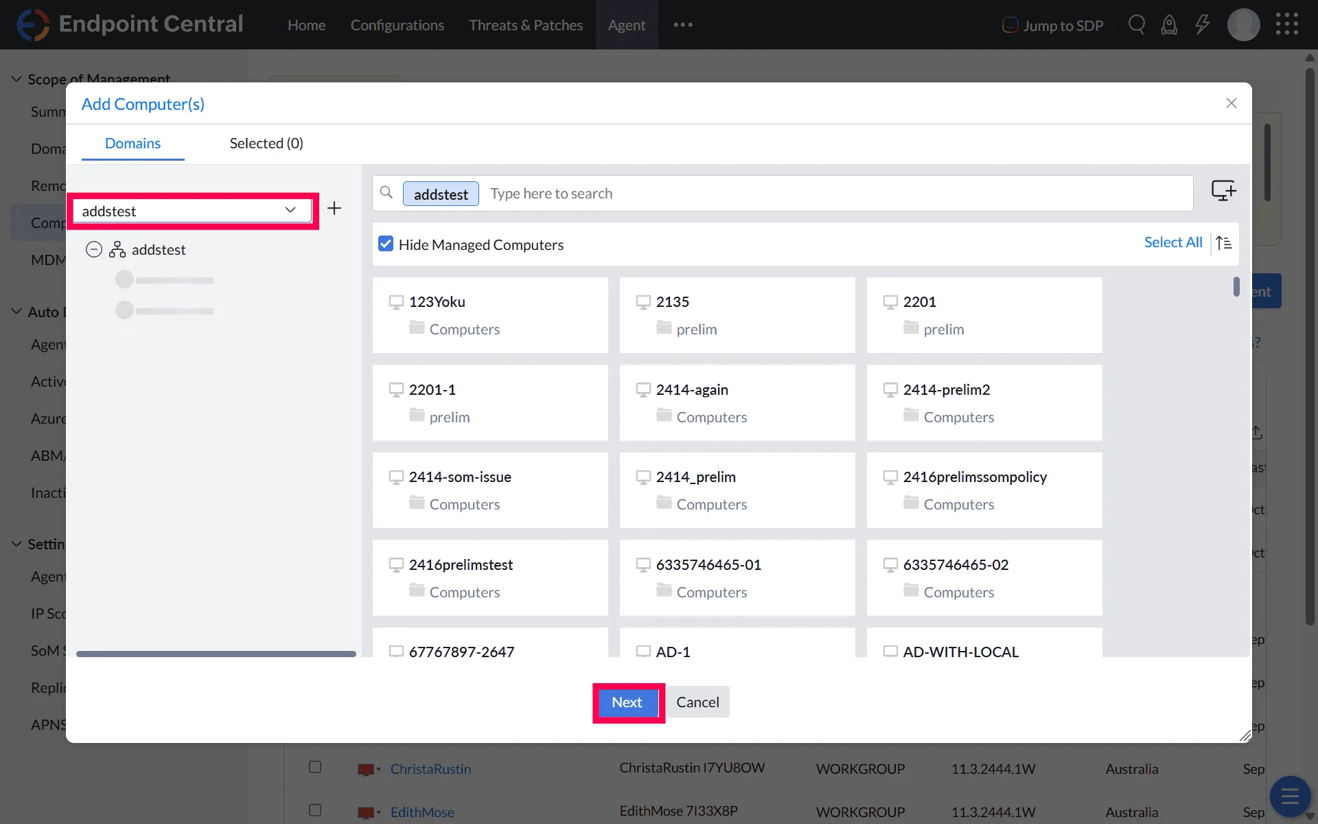 Add Active Directory Domain Add Active Directory Domain