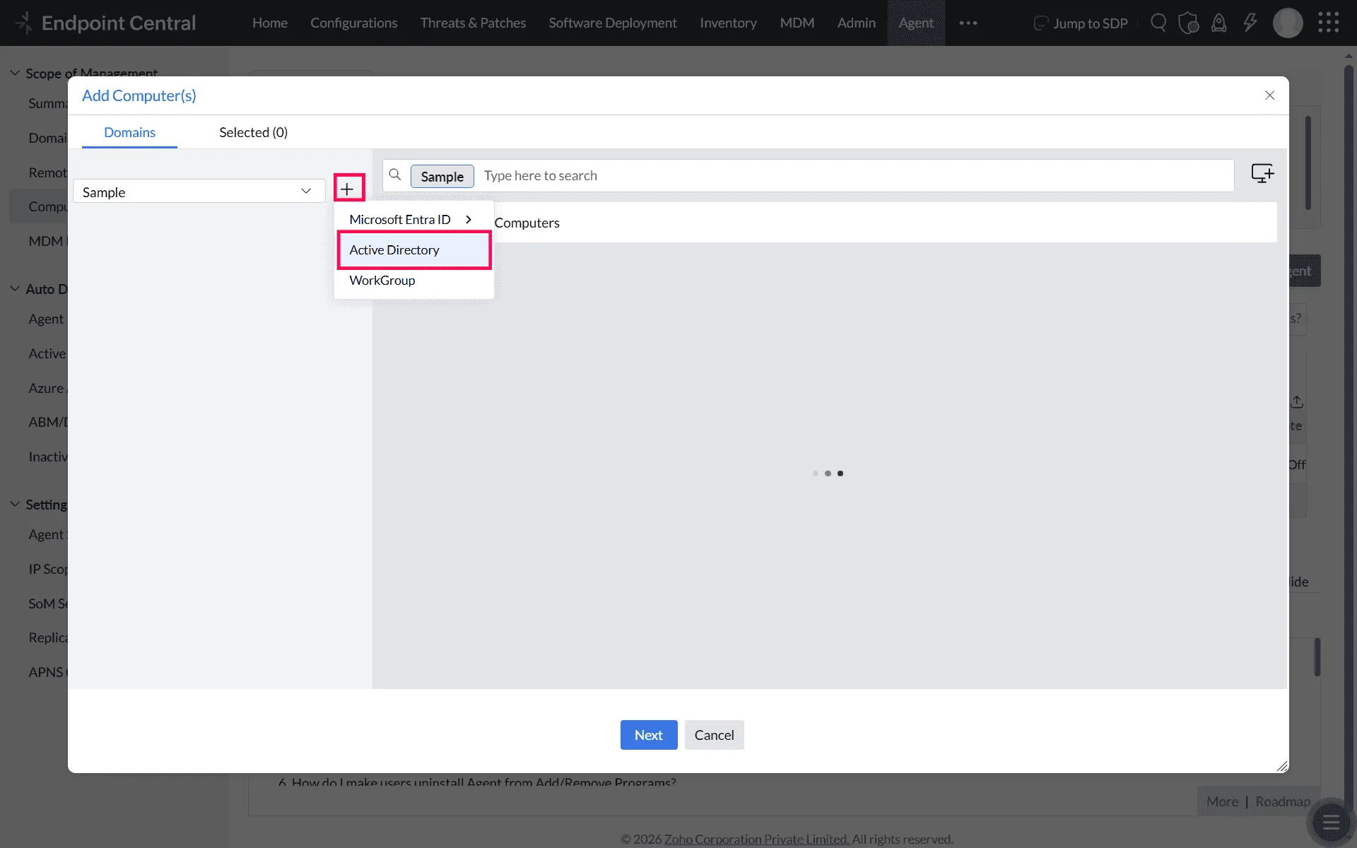Enter Active Directory Details Enter Active Directory Details
