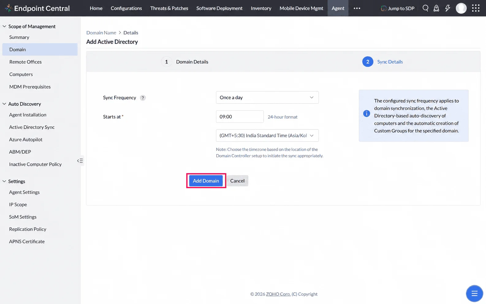 Configure Synchronization Settings Configure Synchronization Settings