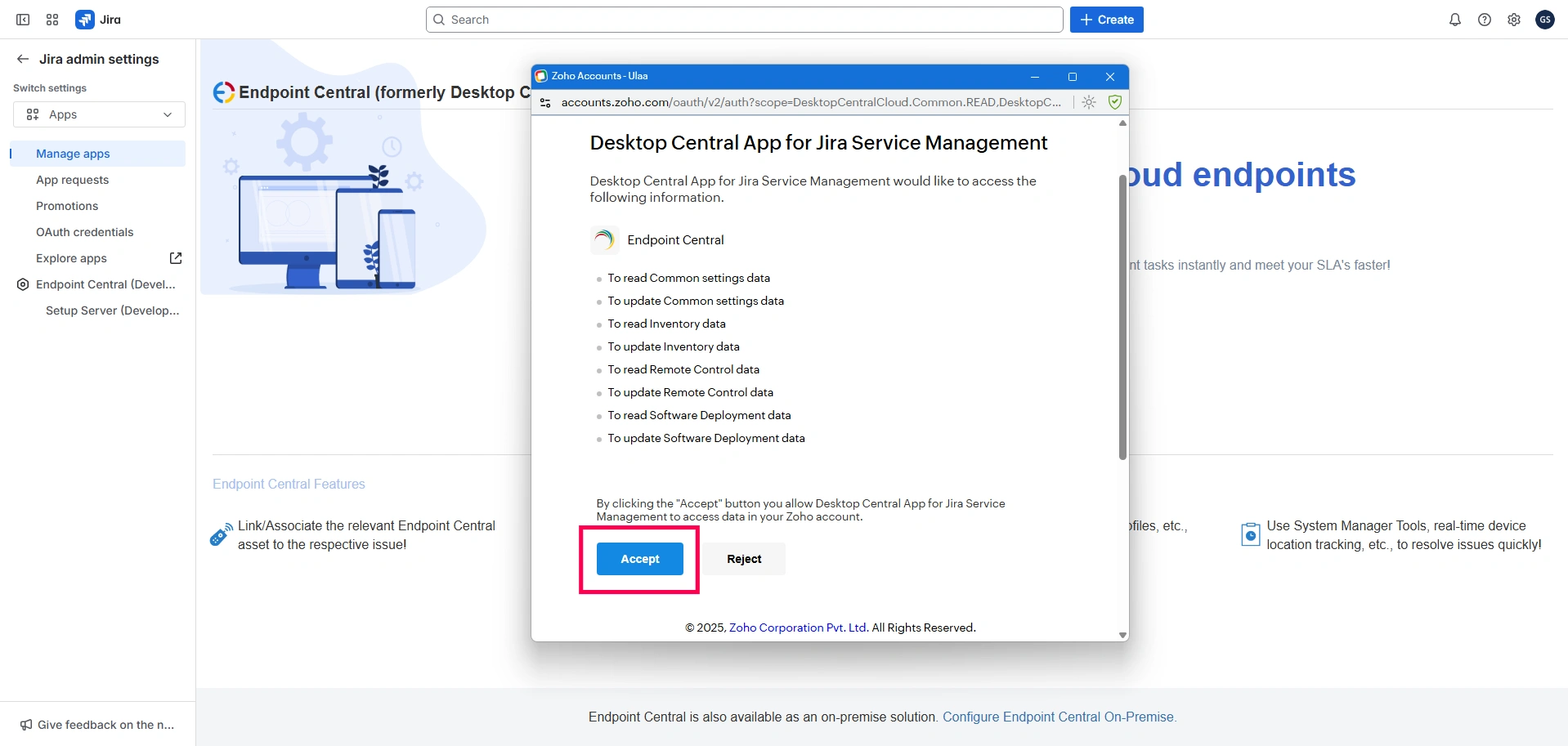 Authorize UEMS Permissions Authorize UEMS Permissions