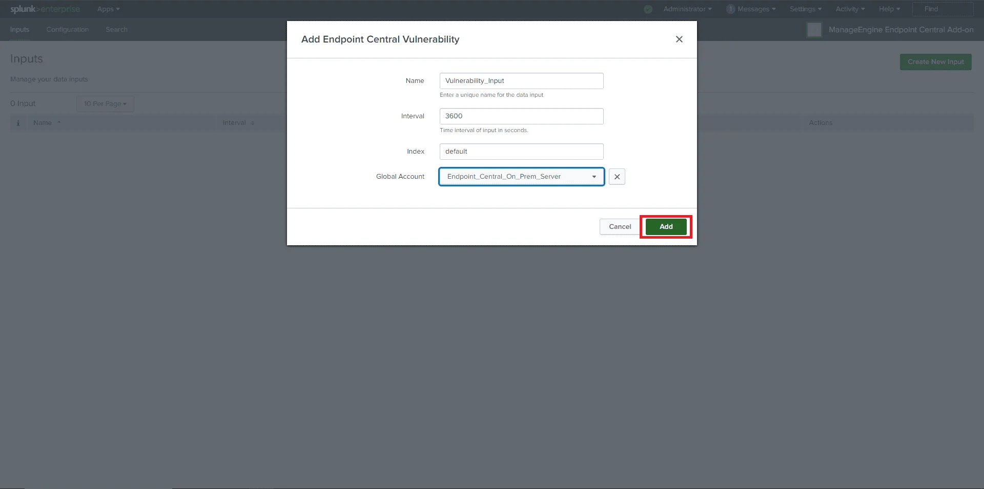 Input Config