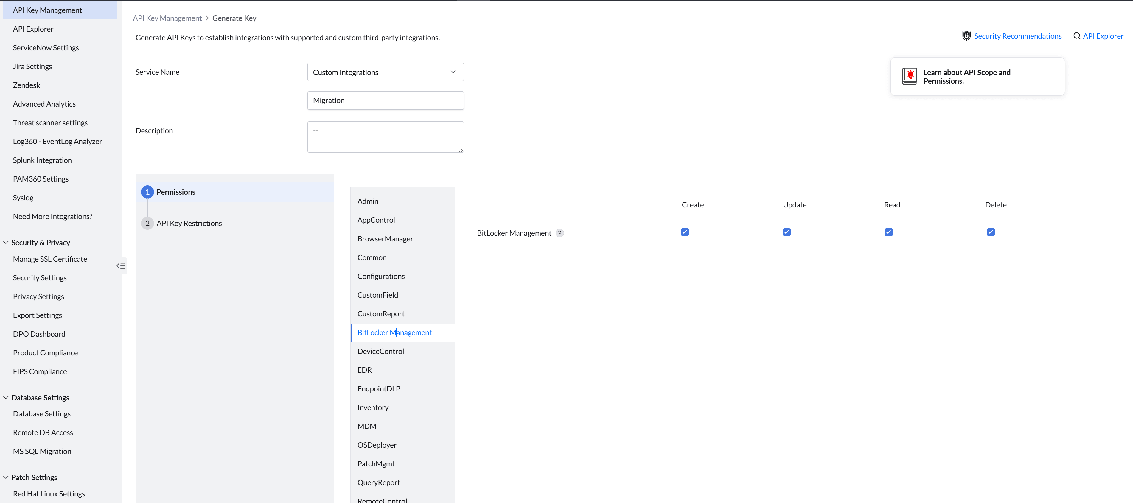 Migration Tool - Module Permissions