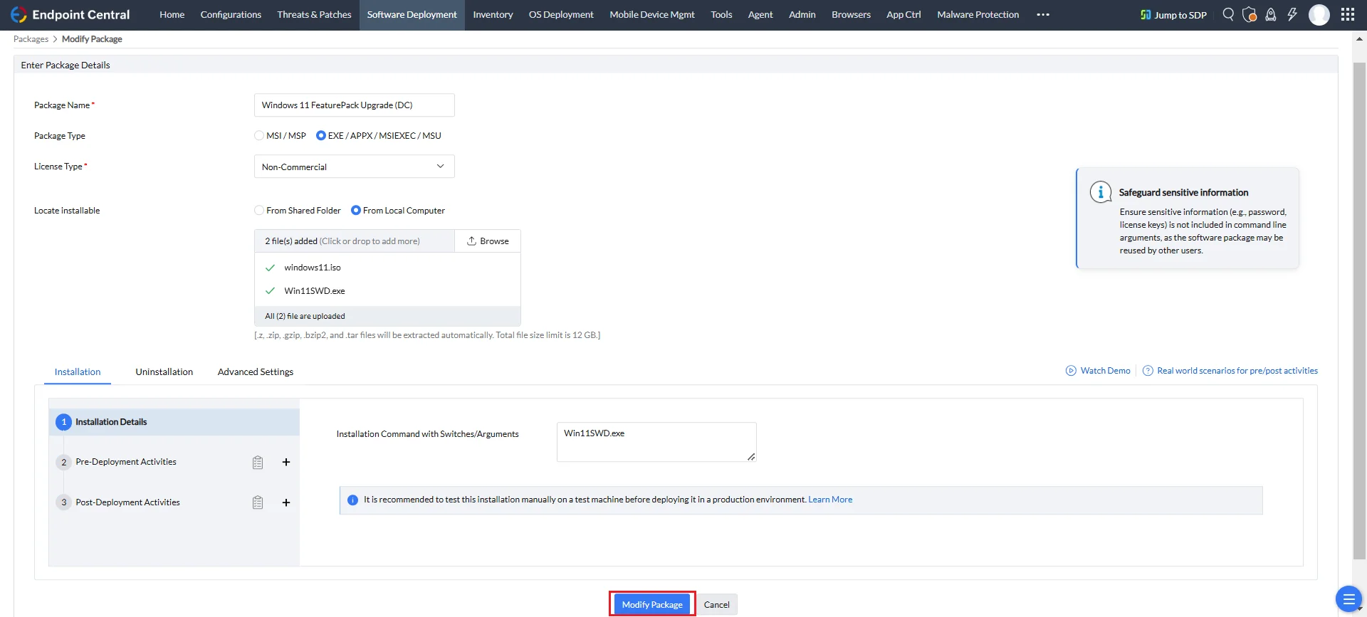 Modifying Window 11 Feature Pack Package Modifying Window 11 Feature Pack Package