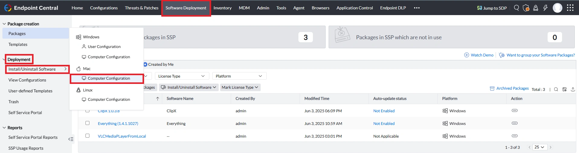 Mac deployment navigation Mac deployment navigation