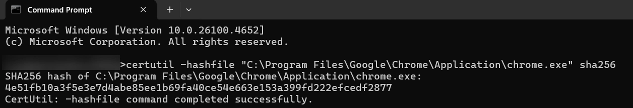 SHA256 Hash Generation for Block exe SHA256 Hash Generation for Block exe