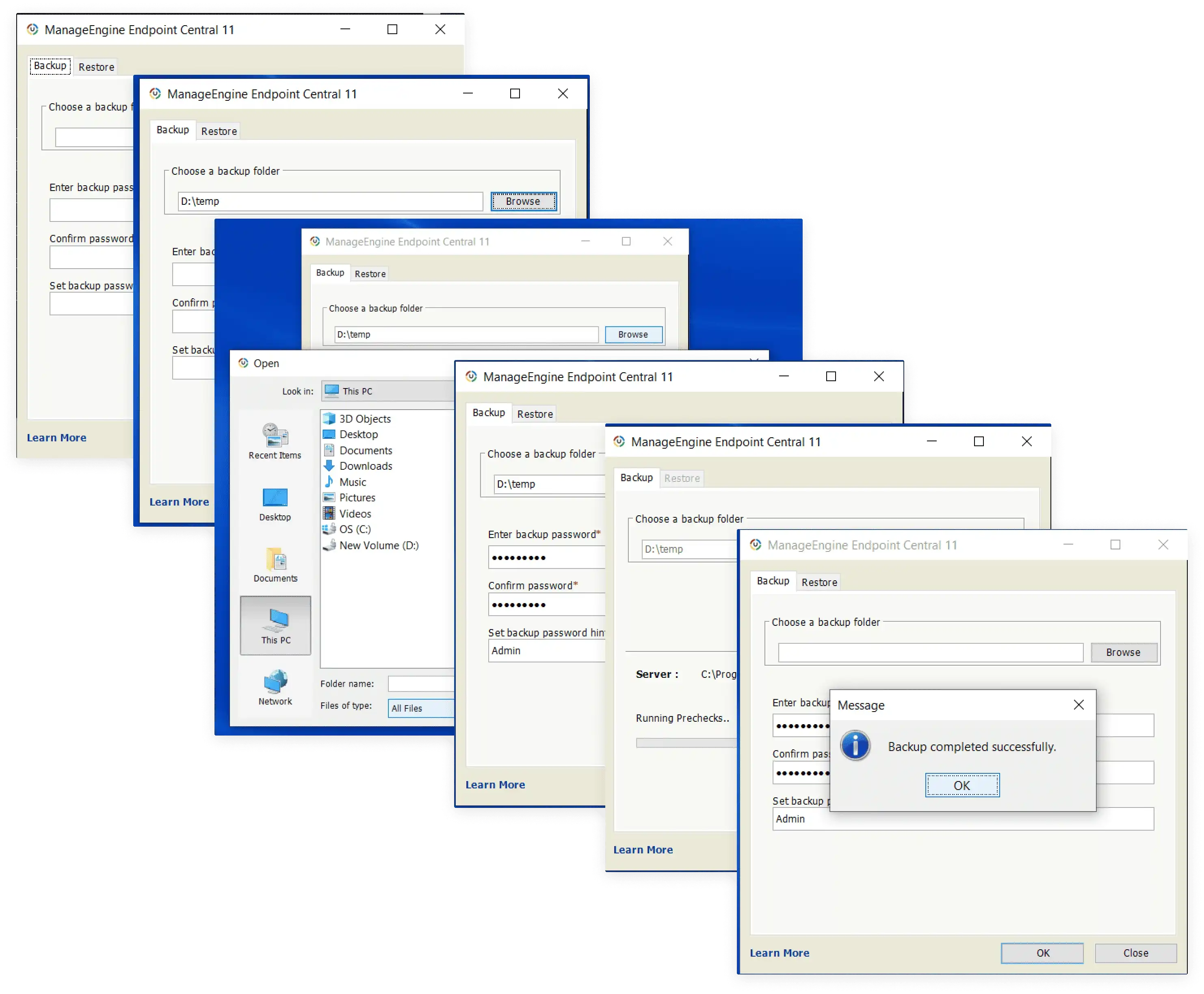 Schedule Data Backup and Restore | ManageEngine Device Control Plus