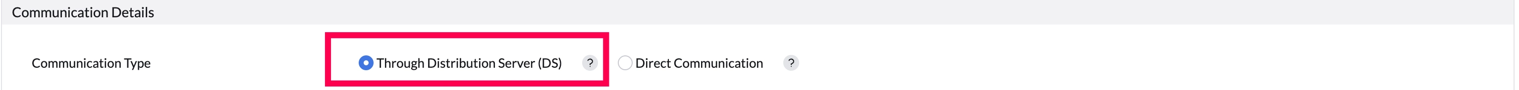 Communication Details