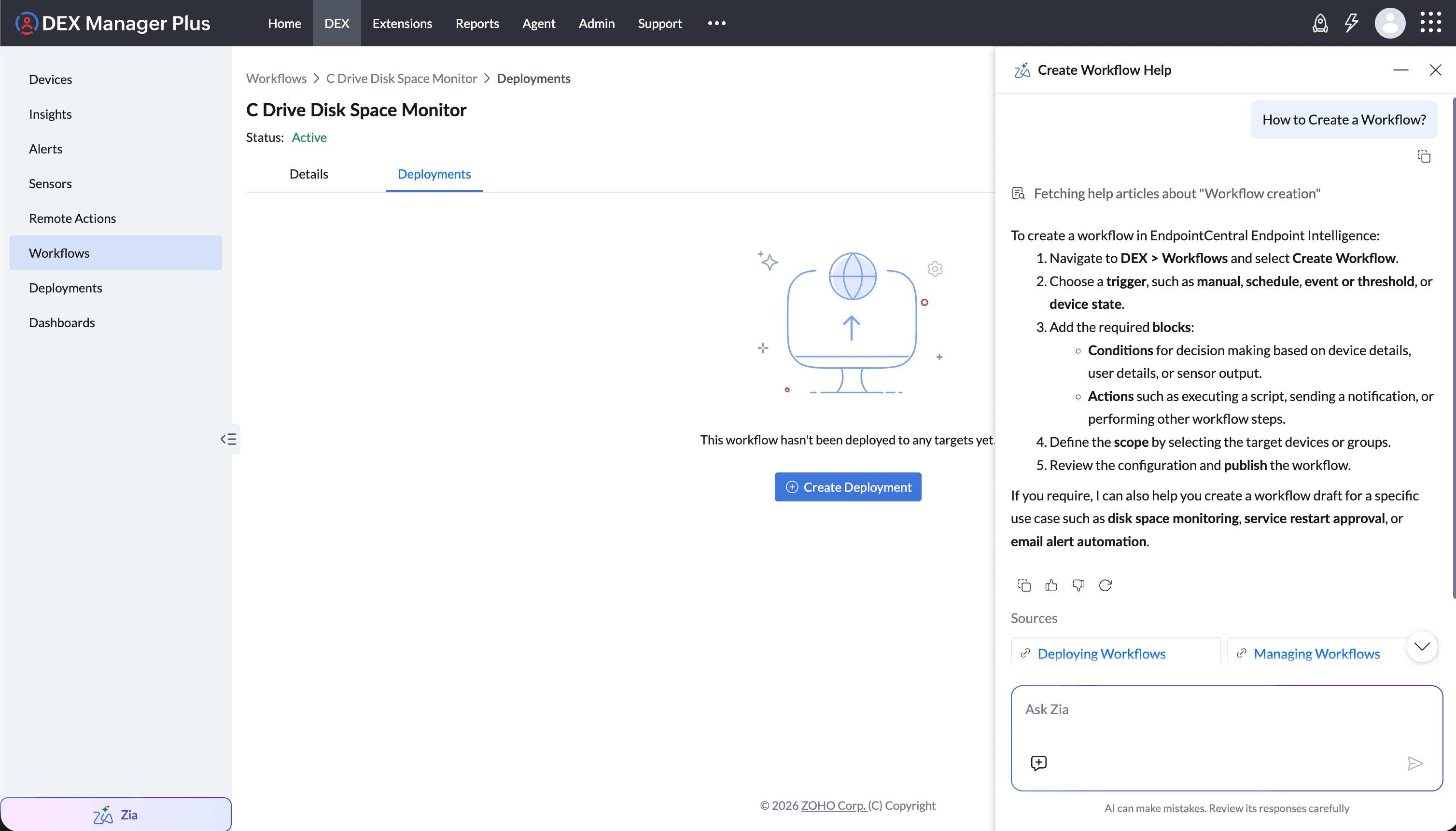 DEX Manager Plus Knowledge Assist