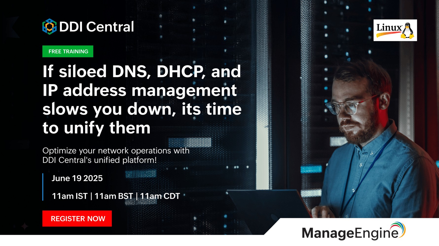 Live Webinar- If siloed DNS, DHCP, and IP address management slows you down, its time to unify them