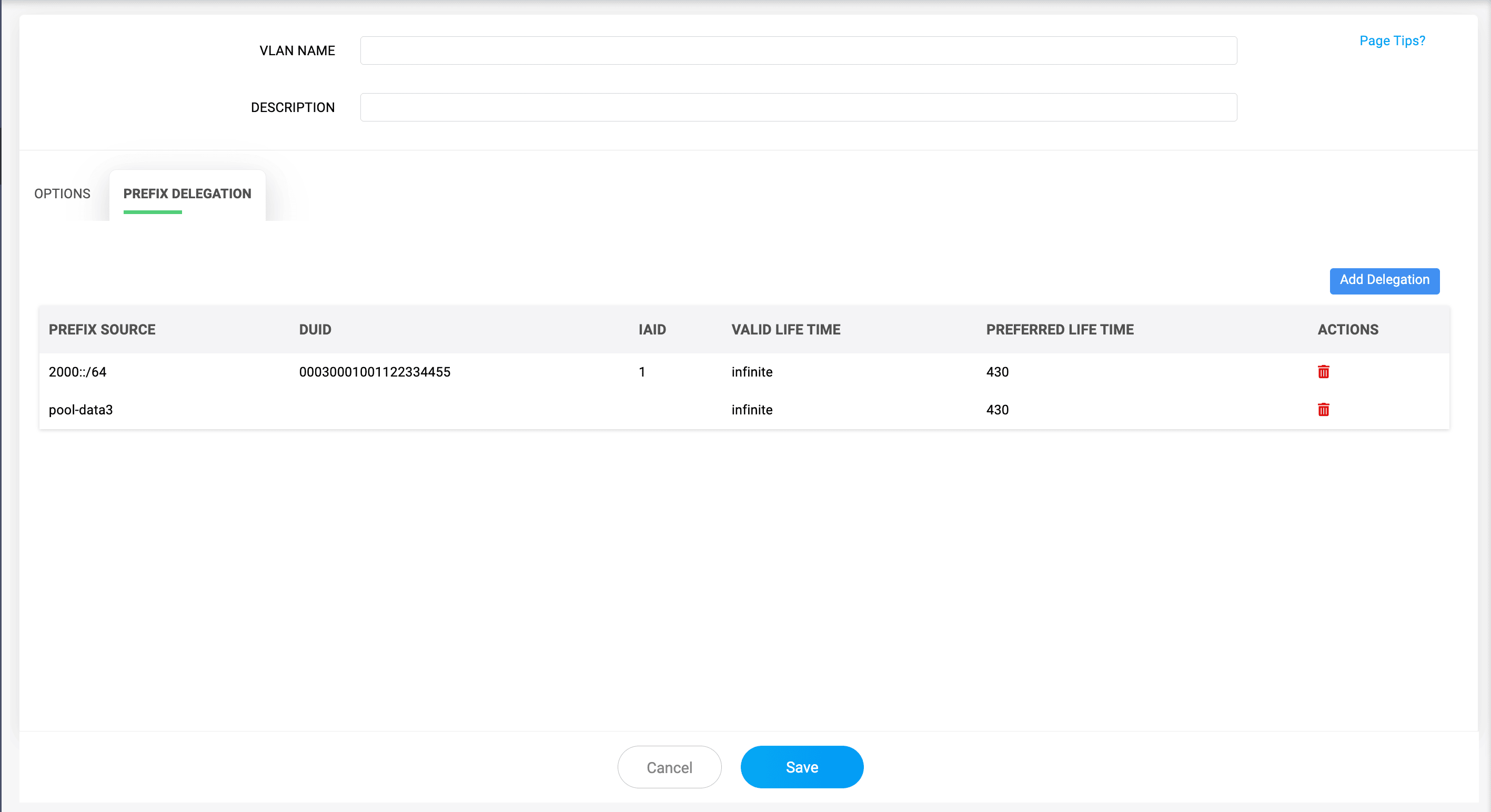cisco DHCPv6 service
