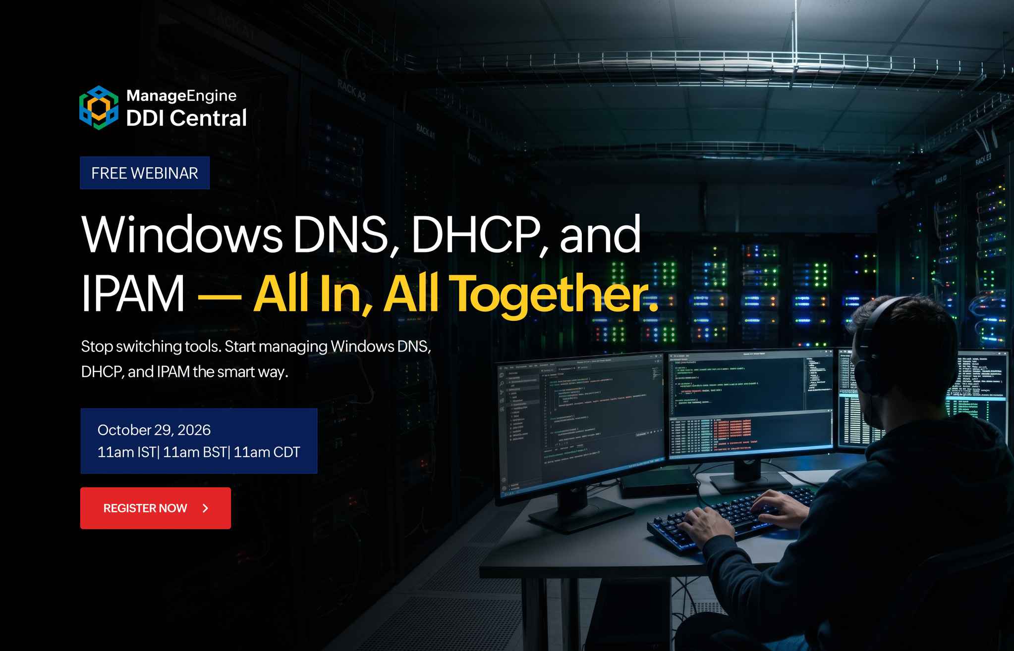 Full-stack DNS-DHCP-IPAM for Stadiums, Racetracks, Arenas, and Large Venues