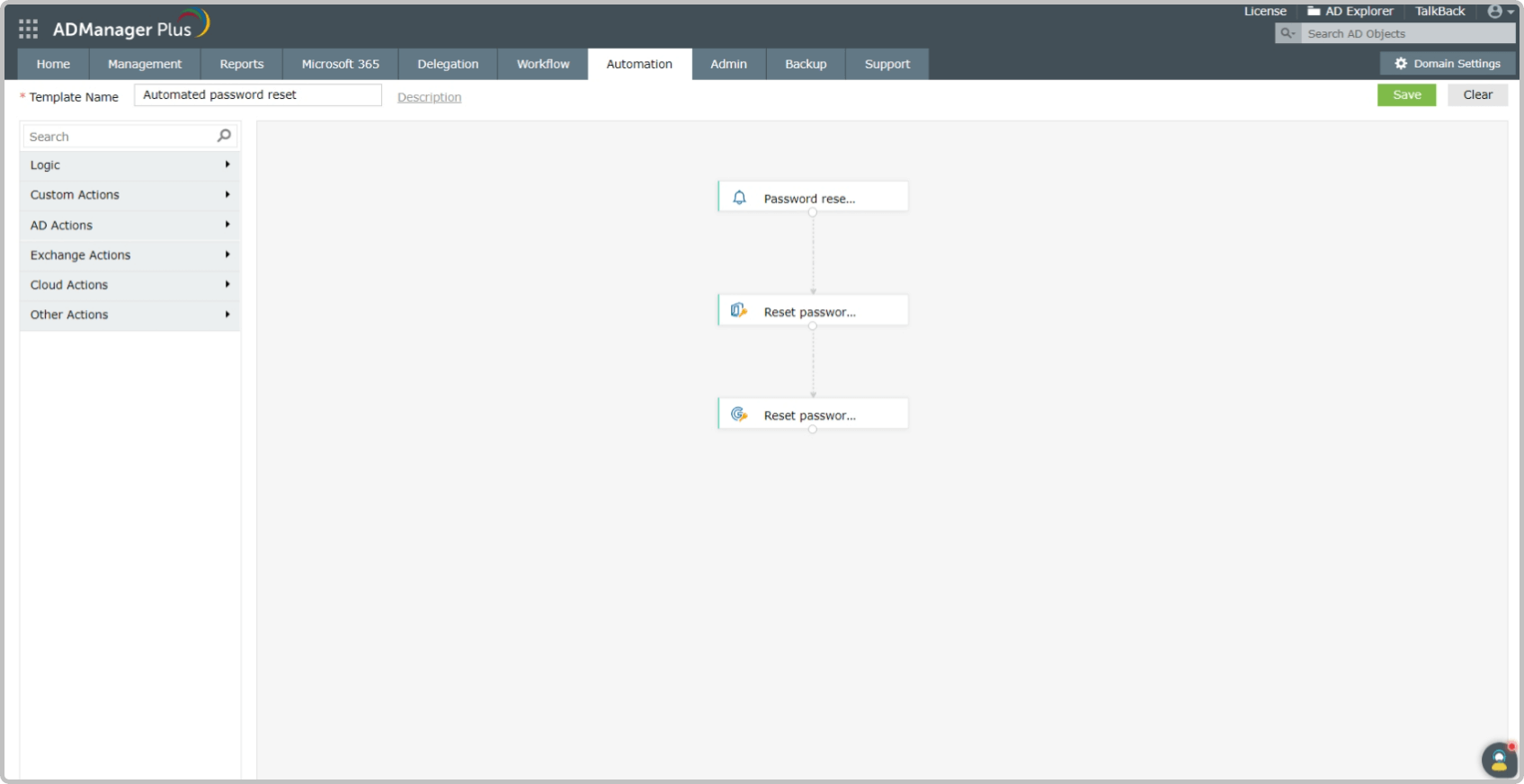 Orchestrate cross-platform password resets