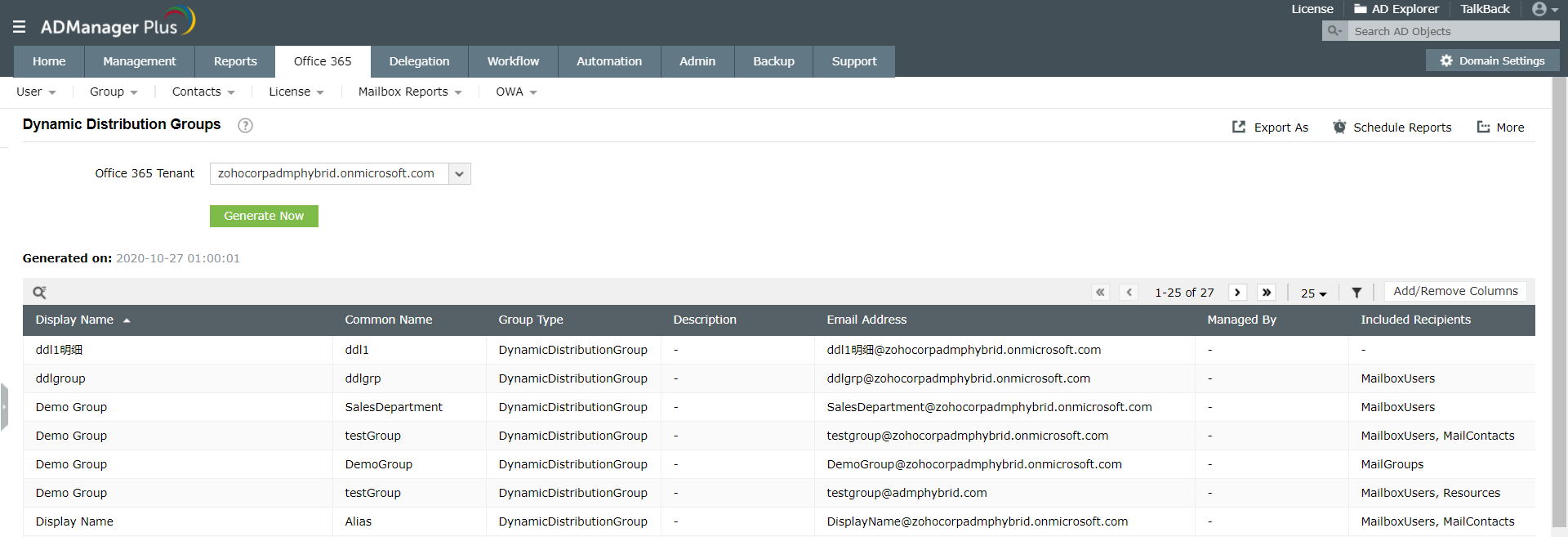 Dynamic Distribution Groups