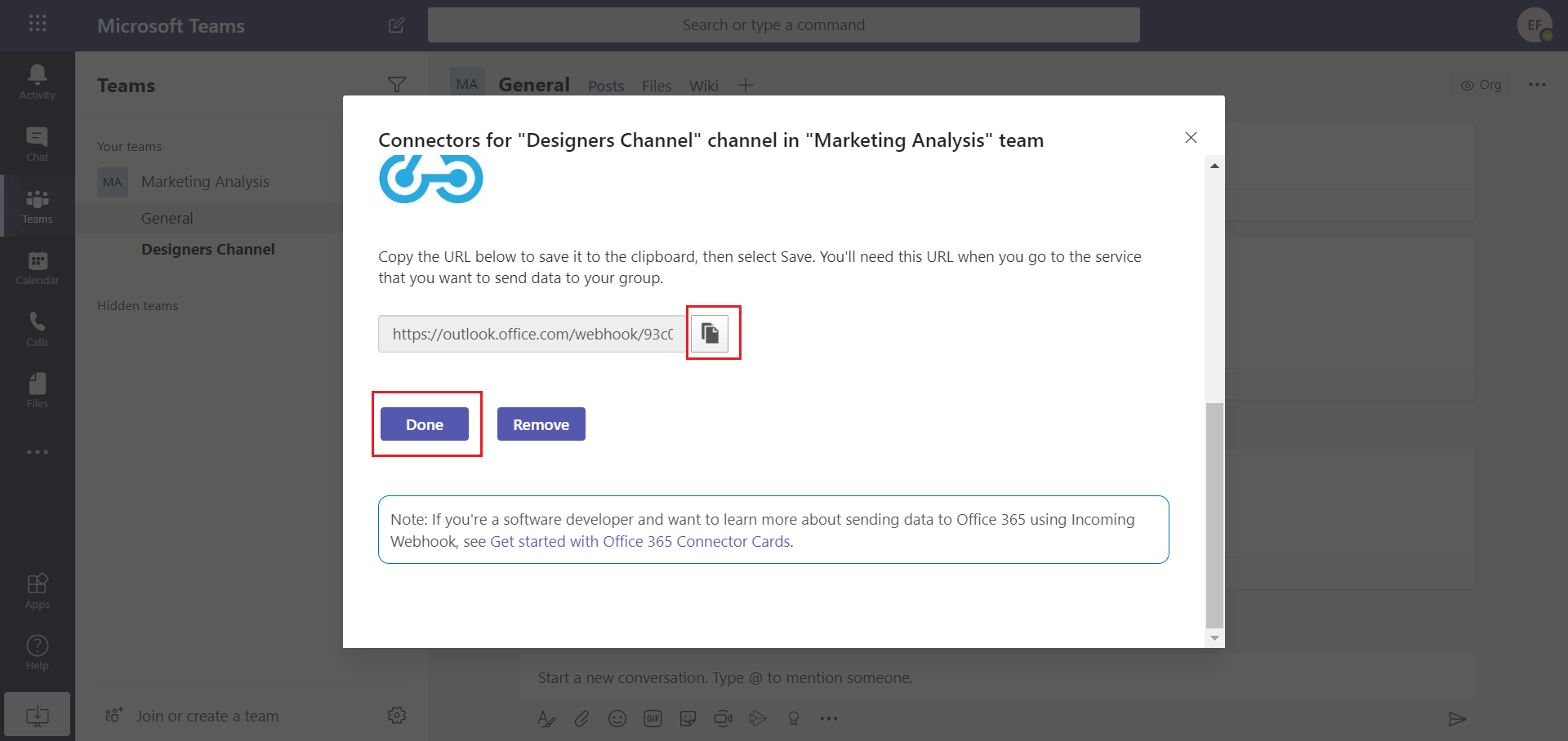microsoft-teams-connector-configuration