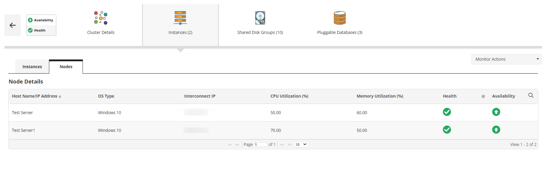 Solution d’analyse Oracle RAC | ManageEngine Applications Manager