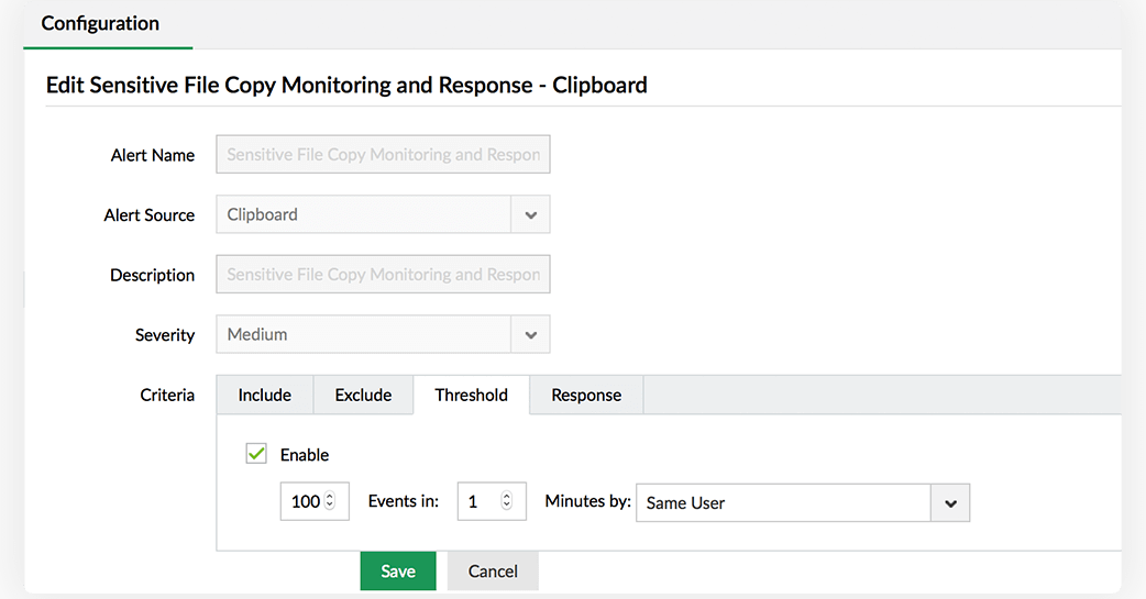 audit file copy detect and deter abnormal file actions