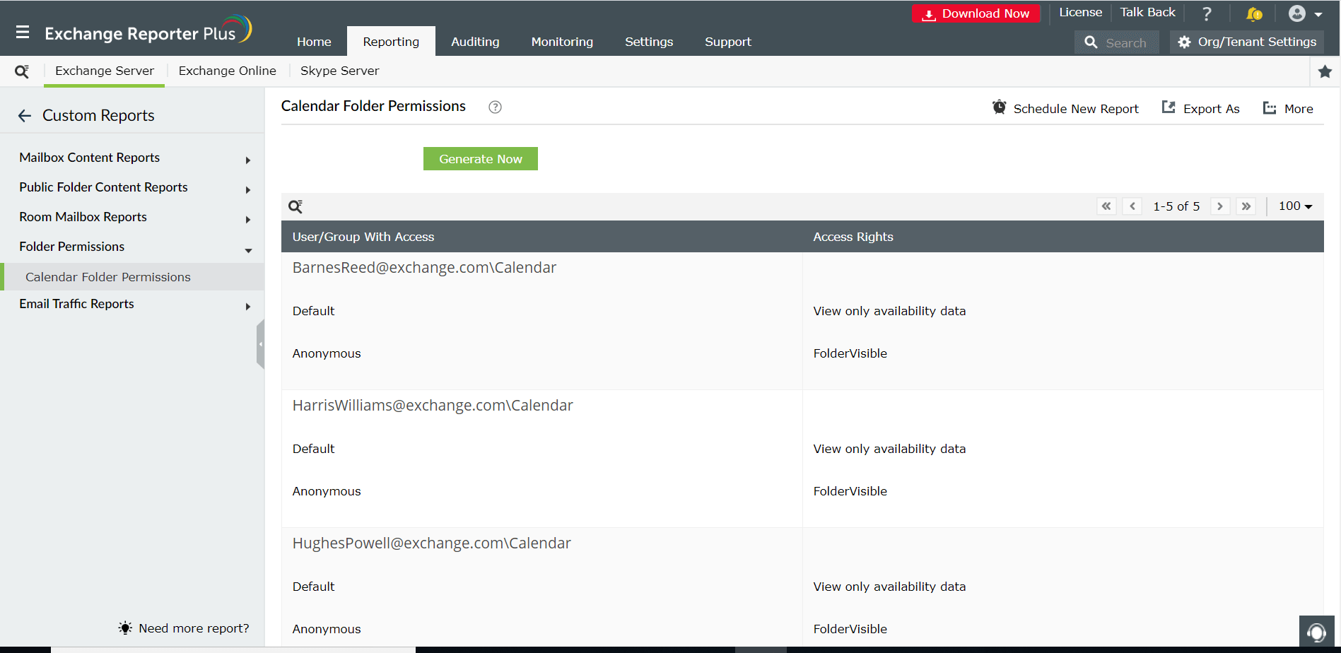 calender-folder-permissions-report