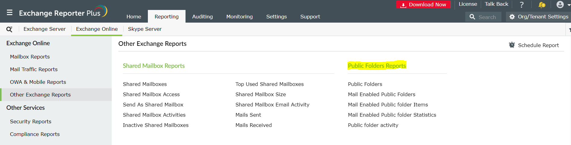 exchange-reporter-plus-online