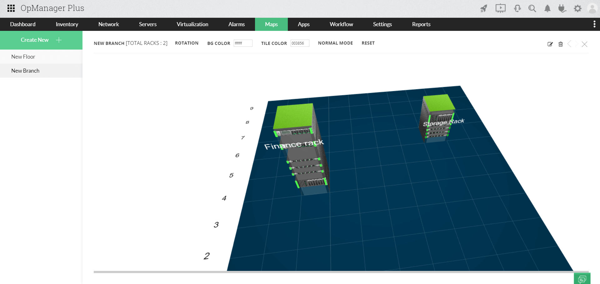 DCIM Tool DCIM Software - ManageEngine OpManager Plus
