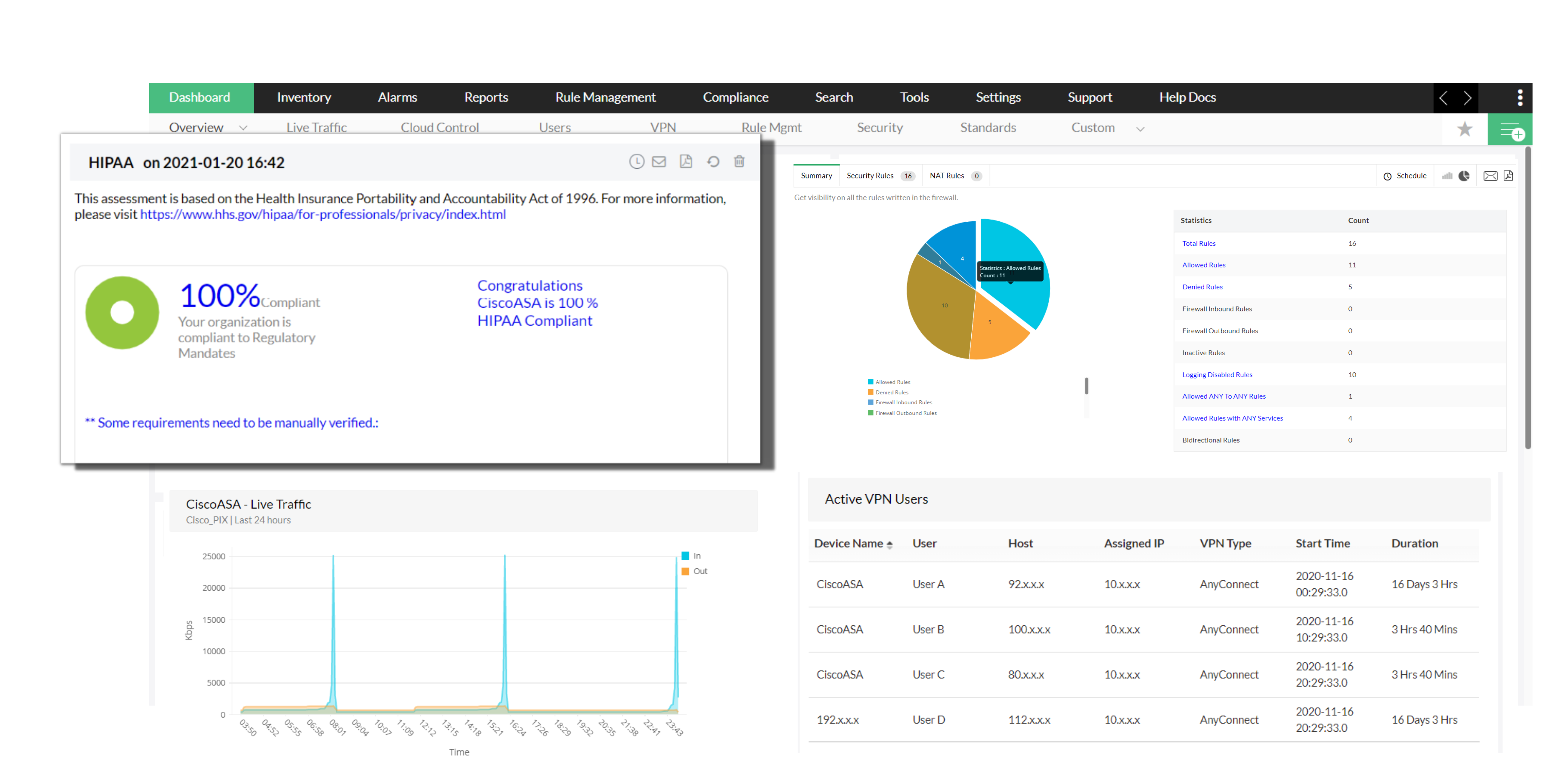 Security Risk Observability - ManageEngine OpManager Plus