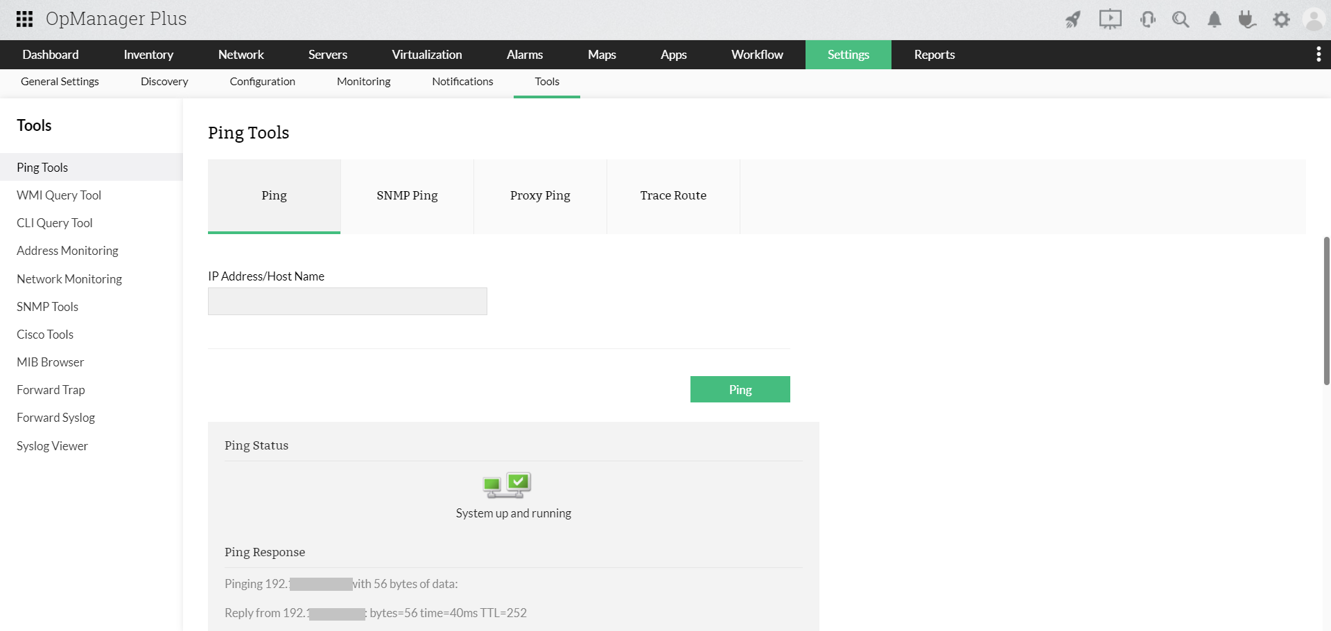 Network Troubleshooting Tools - ManageEngine OpManager Plus