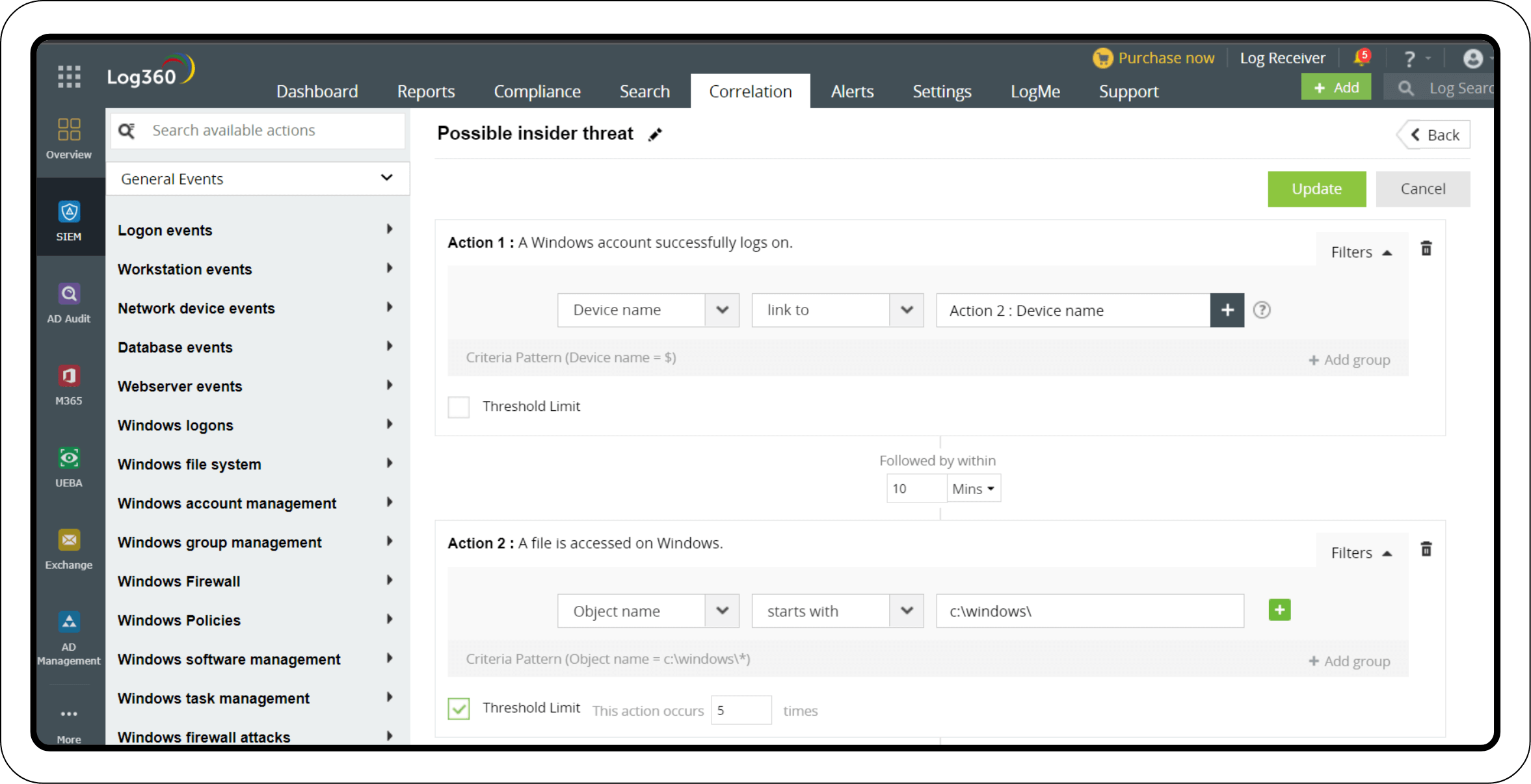 Detection through correlation