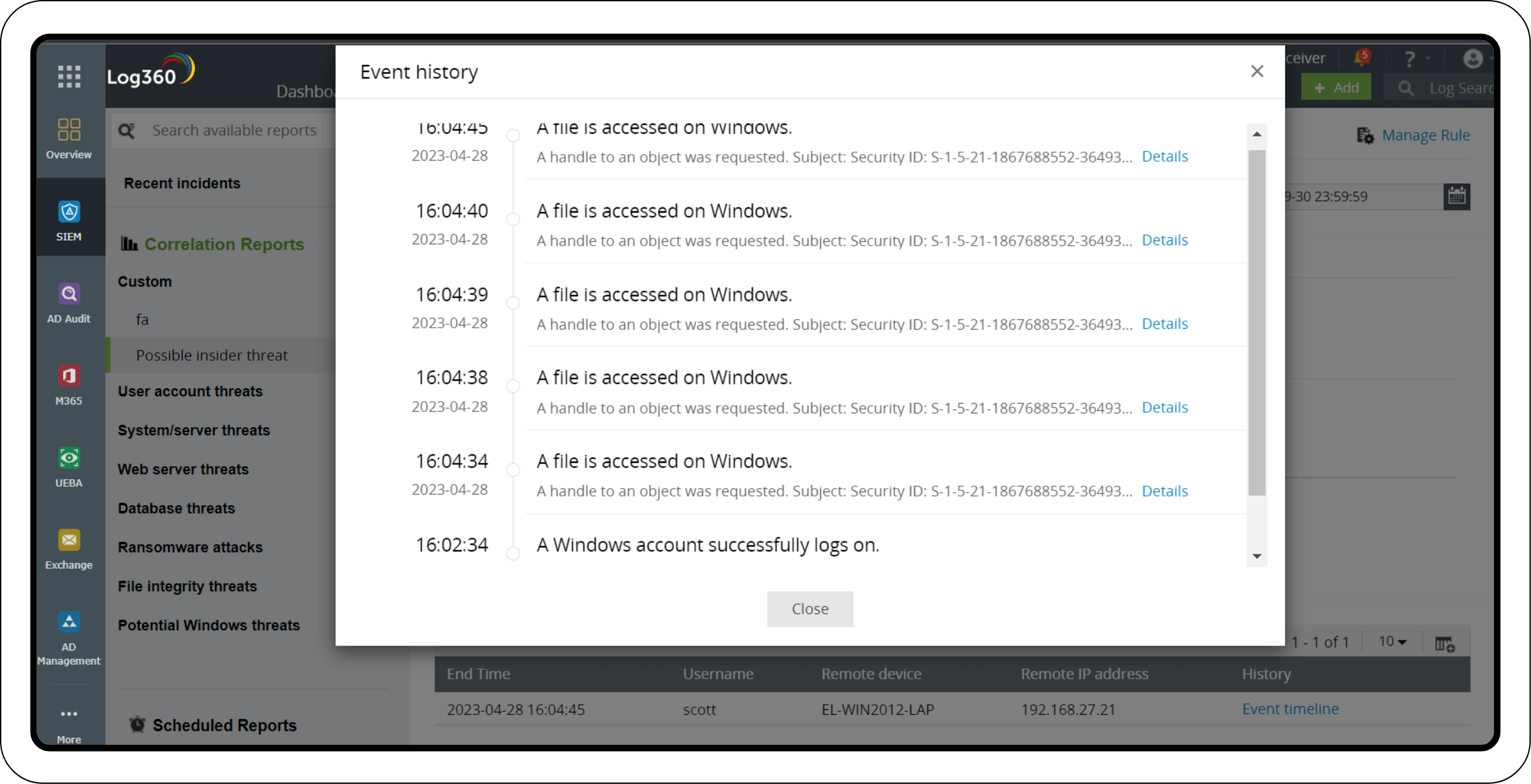 Detection through correlation