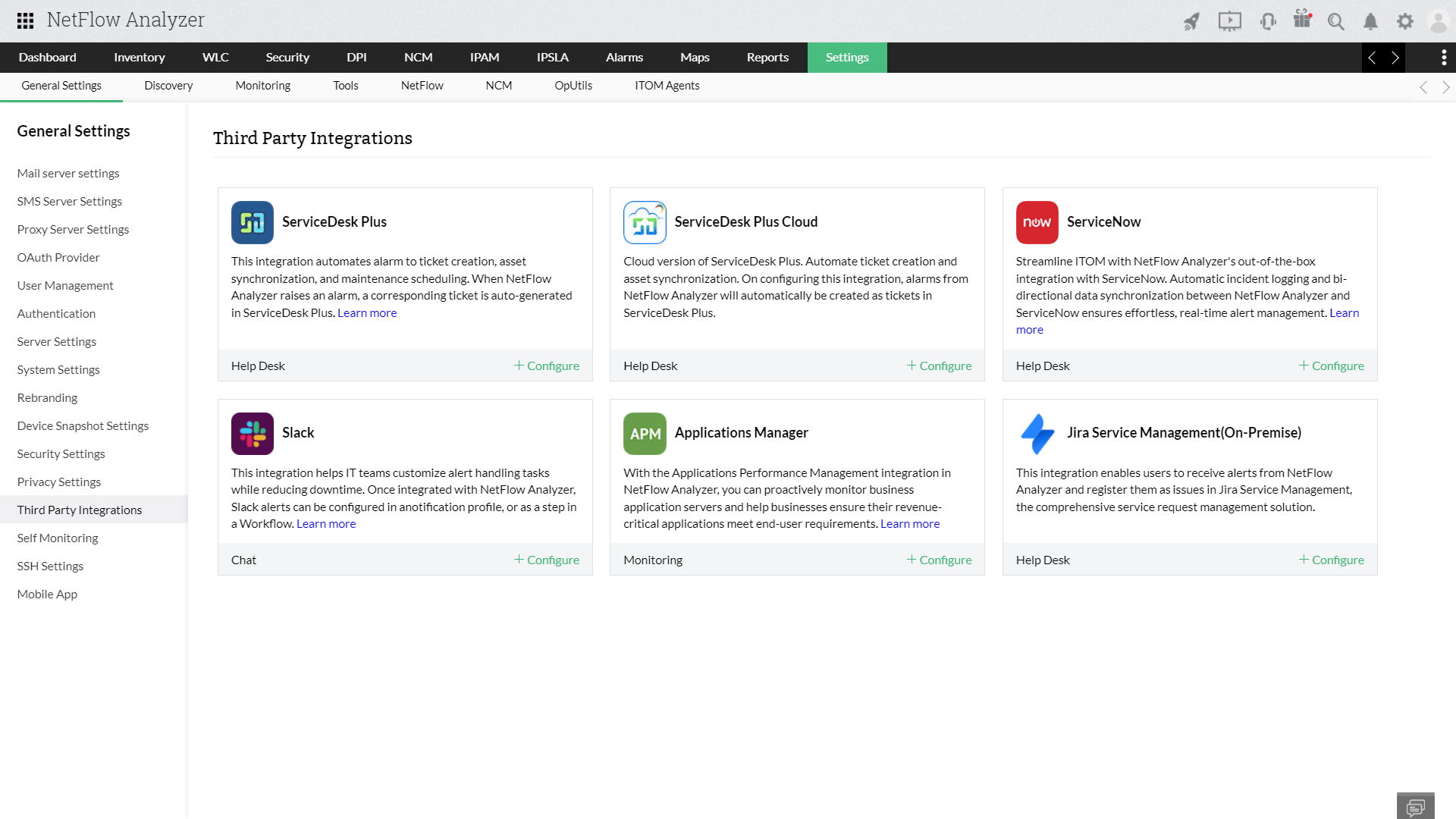 Bandwidth Alerts with Thresholds - ManageEngine NetFlow Analyzer' title=