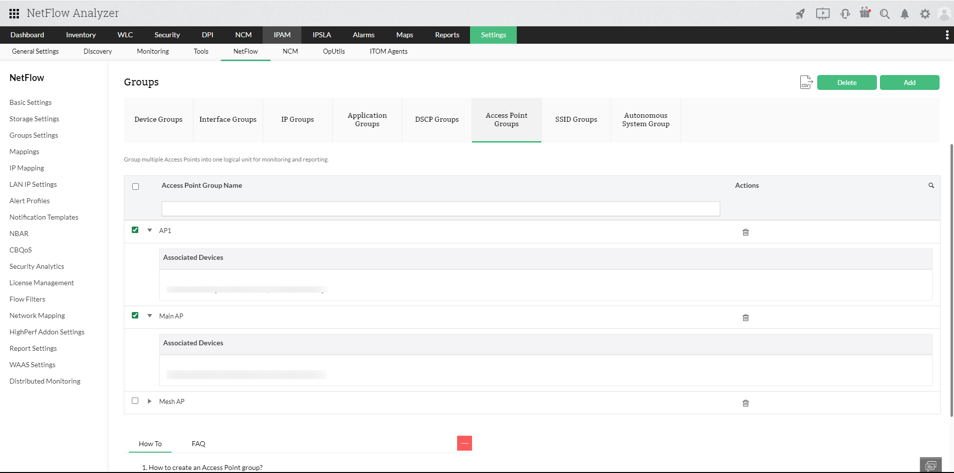 Wireless Network Controller Monitoring Tool - ManageEngine NetFlow Analyzer