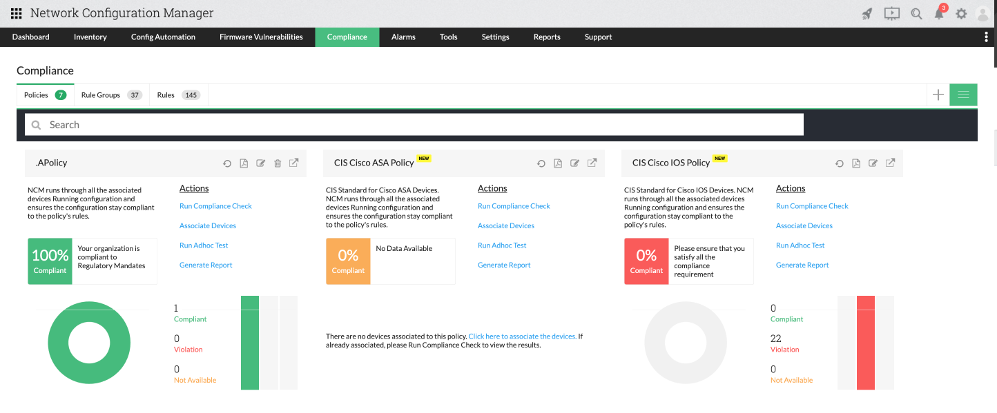 Config drift compliance