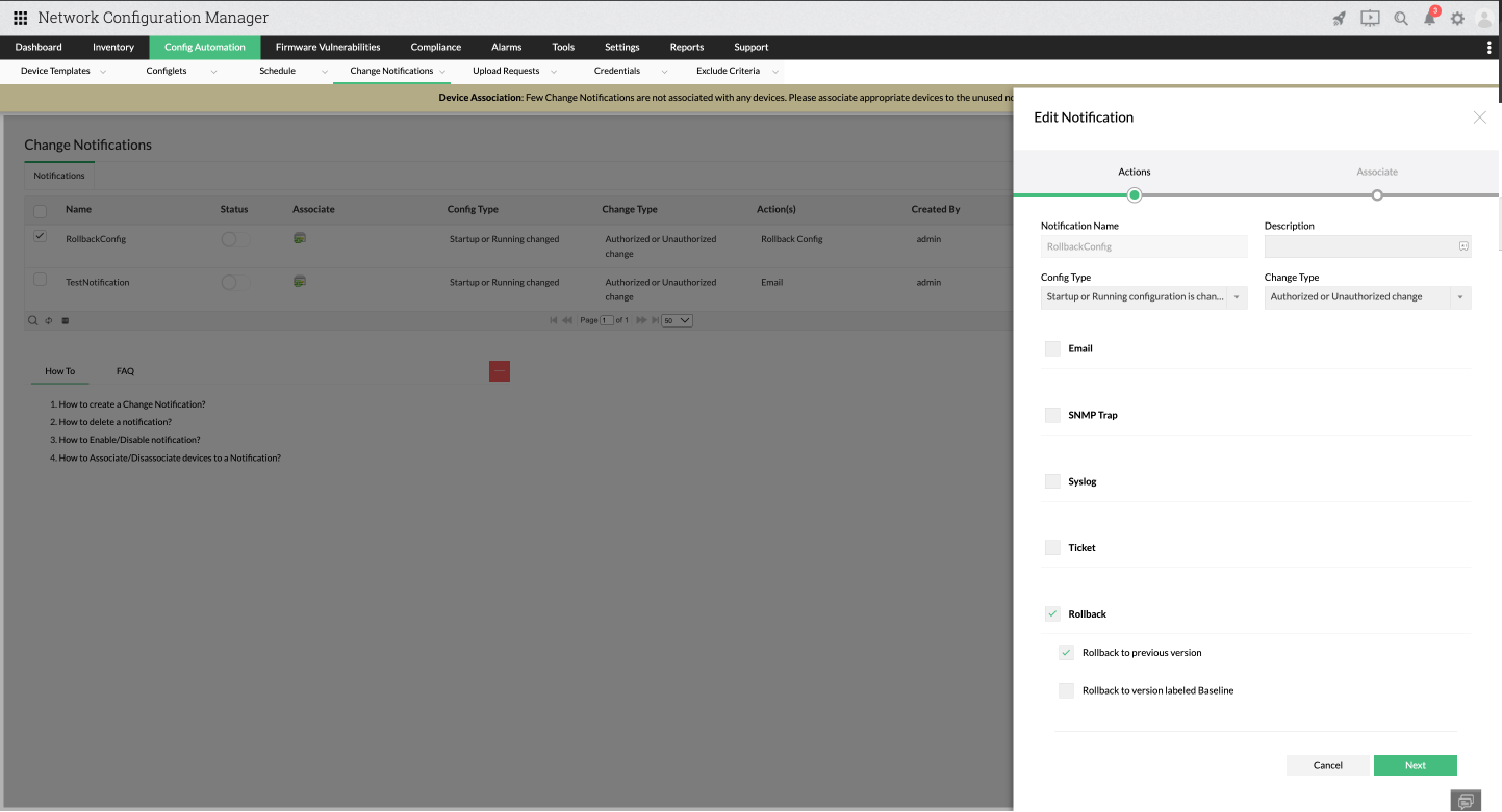 Config drift user management