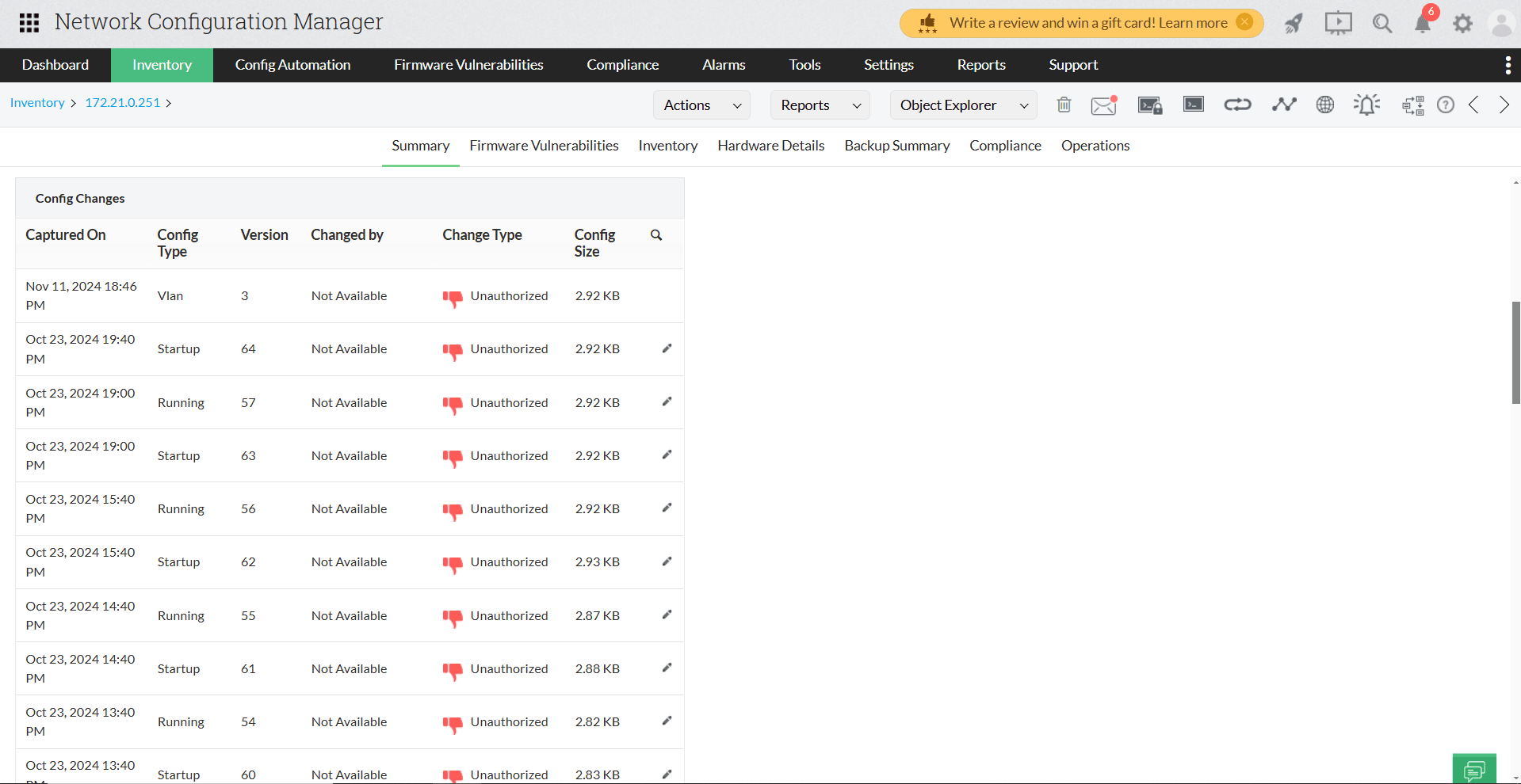 Configuration management