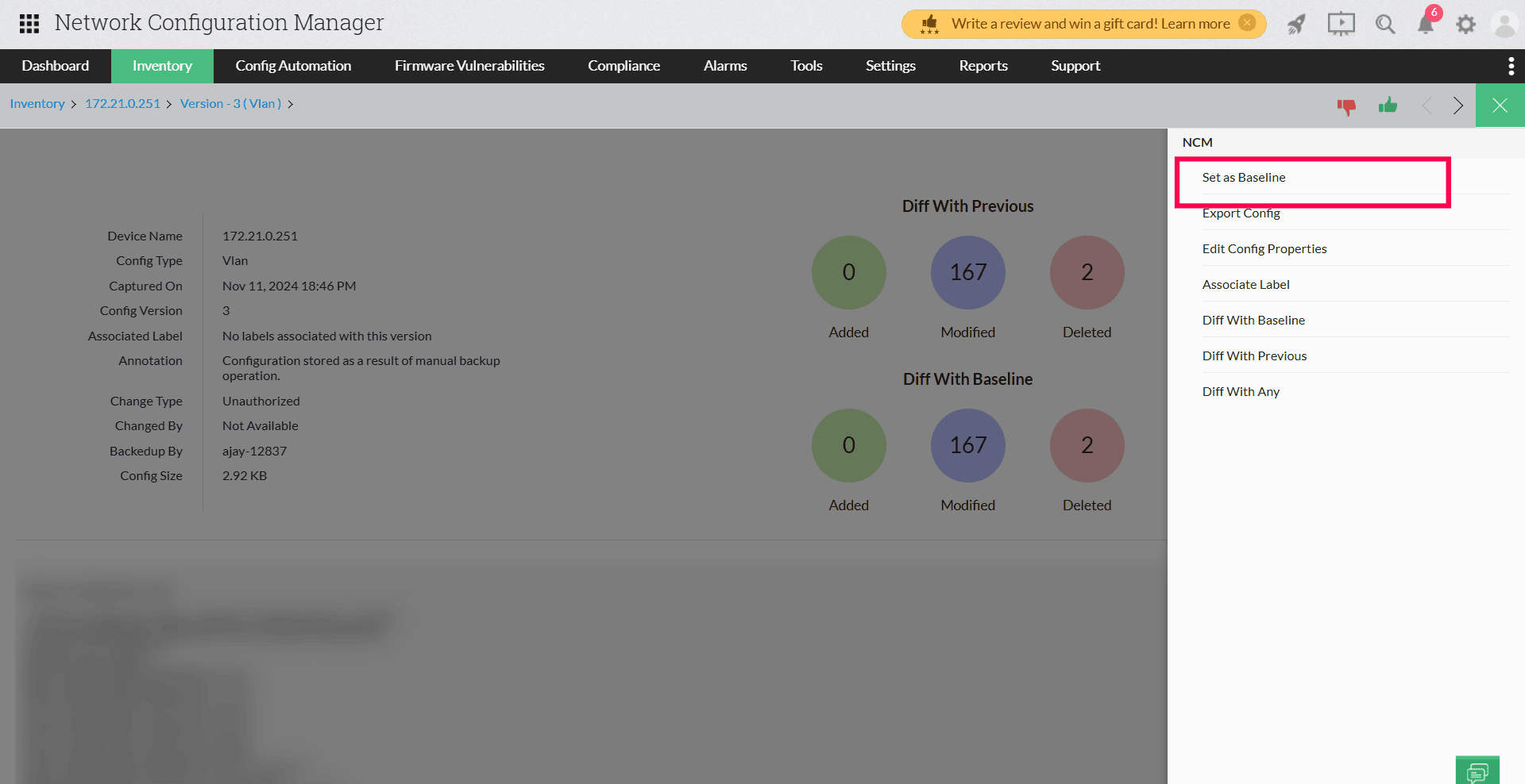 Configuration management